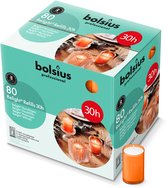 Bolsius - Relight - Oranje - Navulling voor kaarshouder - 80 Stuks - 30 Branduren