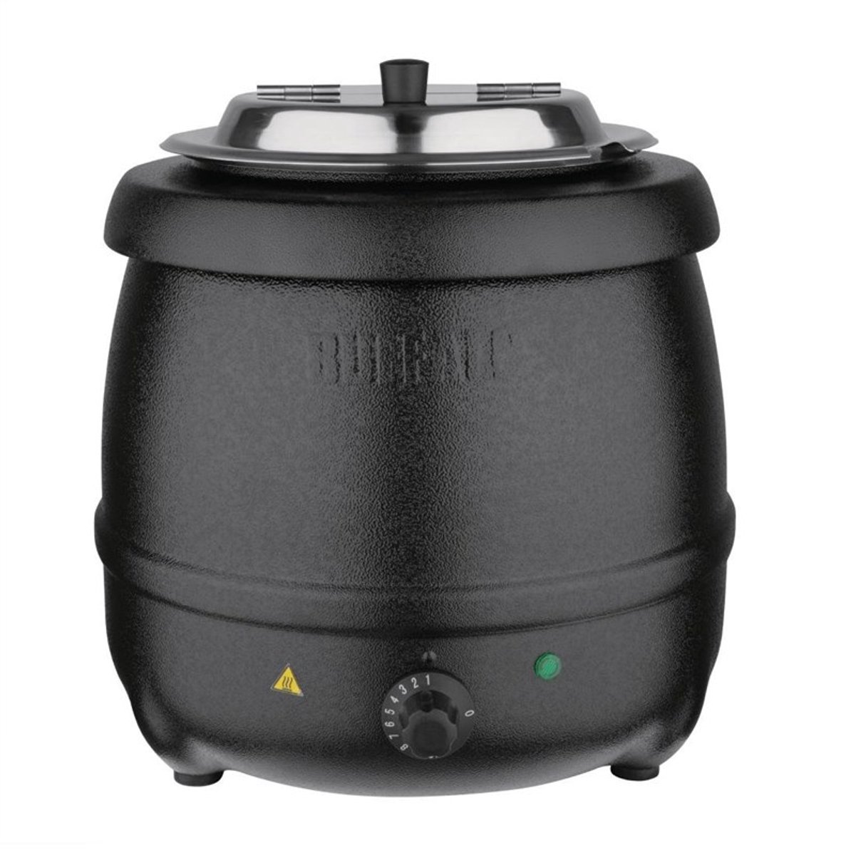 Bol.com Buffalo Soepketel 10 Liter - Verstelbare warmteregelaar - Zwart aanbieding