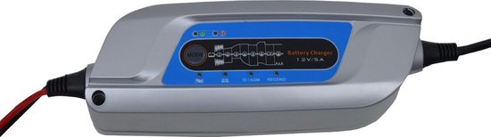 LODCHAMP, Intelligente acculader, 4 A, 6 V/12 V auto-oplader, onderhoudslader met desulfator en poolklemmen