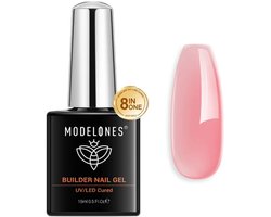 Modelones Peachy Jelly Builder Nail Gel - TPO & HEMA-free - 15 ml - UV/LED - Sterke & Perzik Roze Builder Nagelgel