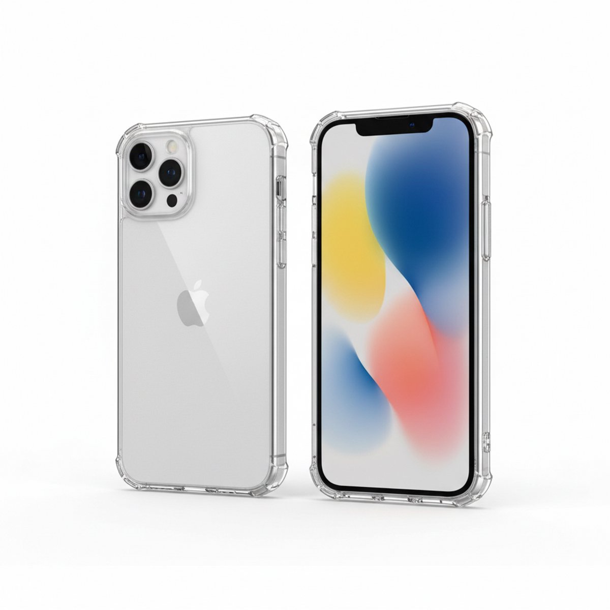 Ceezs TPU Hybrid Siliconen Hoesje – Geschikt voor iPhone 15 Pro Max – Transparant