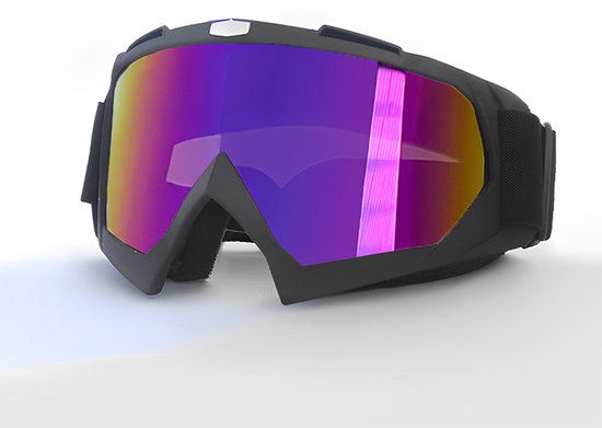 Skibril - Snowboardbril - Anti-condens dubbel lensontwerp - 1 - Geschikt voor skiën en motorcrossen - Zwart