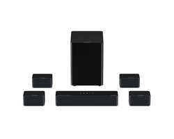 ULTIMEA Poseidon D80 Boom 7.1 Sound bar voor tv met Dolby Atmos Soundbar, Draadloze Subwoofer & 4 Surround Speakers