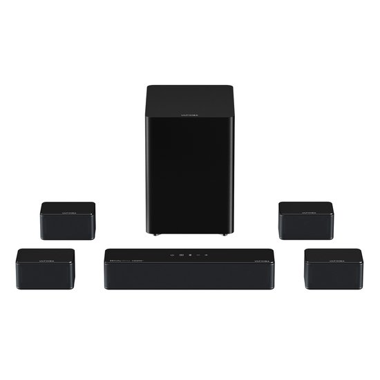 ULTIMEA Poseidon D80 Boom 7.1 Sound bar voor tv met Dolby Atmos Soundbar, Draadloze Subwoofer & 4 Surround Speakers