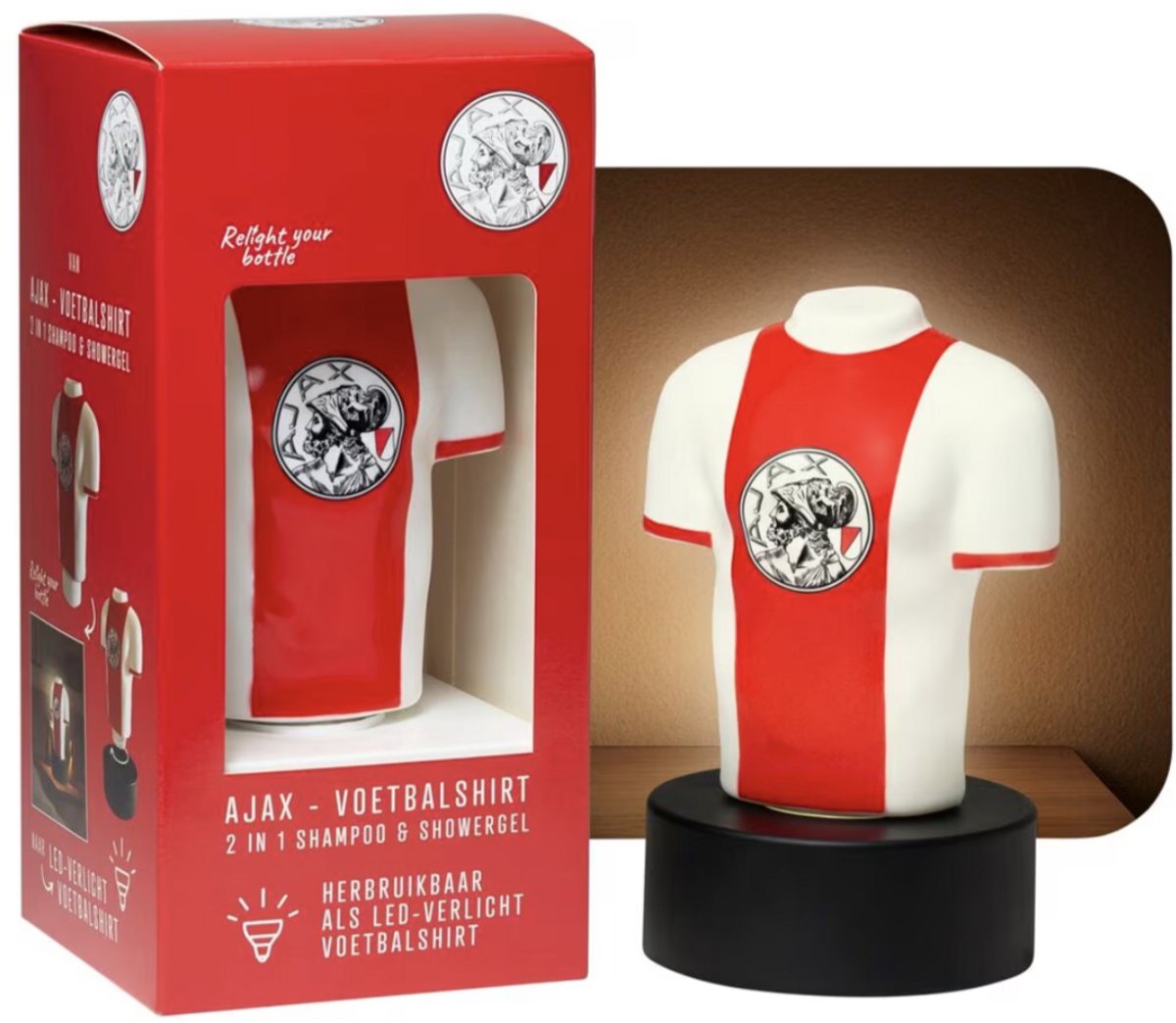 AFC Ajax 2-in-1 Shampoo & Showergel - Lamp - Verlicht voetbalshirt