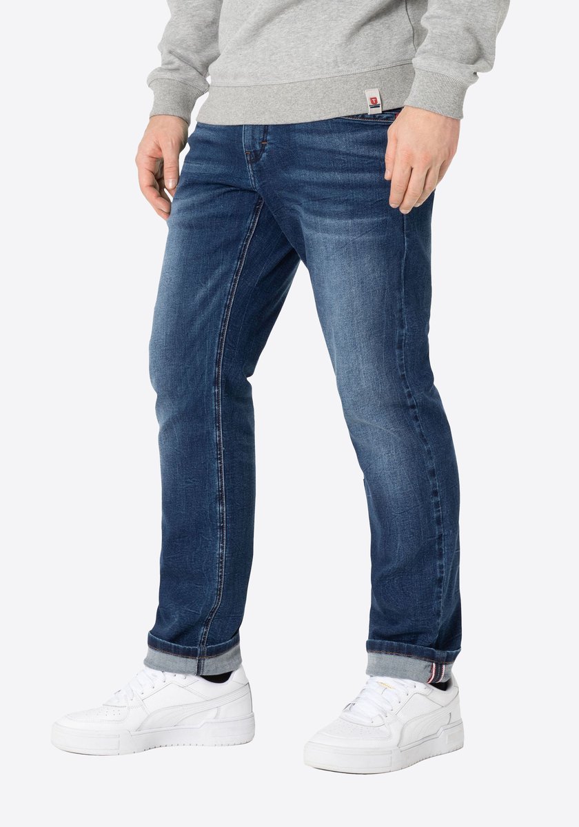 Timezone Regular JackTZ Bright Navy Wash Jeans Heren