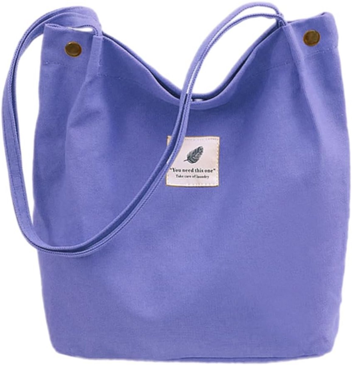 Grote Canvas Schoudertas Dames - Casual, School & Reistas