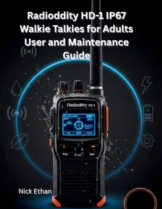 Radioddity HD-1 IP67 Walkie Talkies for Adults User and Main ... - cover