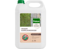 Pokon Groene aanslag reiniger - Natuurlijk - 5L voor 50m² - Kant en klaar - Terrasreiniger - Groene aanslag verwijderaar