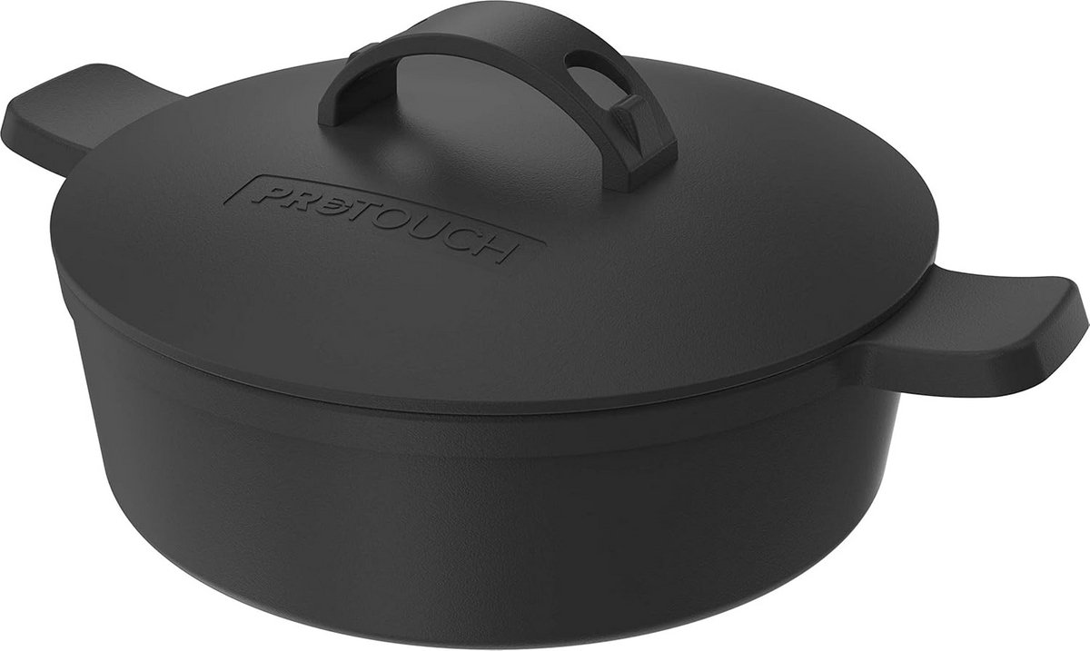 Gietijzeren Dutch Oven (Vuurpan) voor Gasgrill - 32 cm - Stoofpan & Braadpan