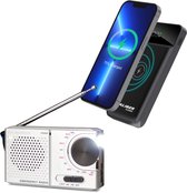 Caliber Noodpakket voor Thuis 72 uur - Noodradio - Powerbank 10000 mAh - Draagbare Radio op batterijen - AM & FM - Denk Vooruit