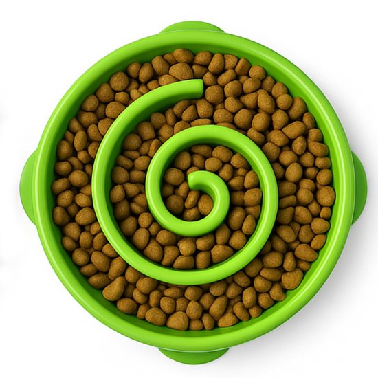 BOTC Anti Schrokbak Hond - Voerbak Hond - Slow Feeder - L - Groente