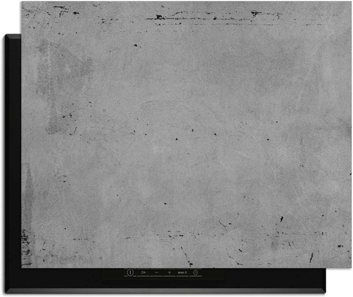 KitchenArt - Urban Slate – Inductie Beschermer - 77x51 cm - Kookplaat Beschermer - Luxe Afdekplaat Inductieplaat - Anti-slip & Oprolbaar - Beschermmat Inductiekookplaat