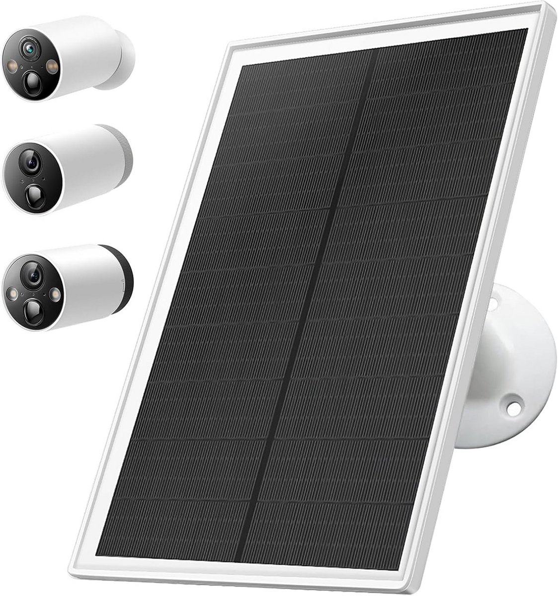 Zonnepaneellader voor Buitenbeveiligingscamera's 5V 6W - Universele Oplader voor Draadloze HD Camera's