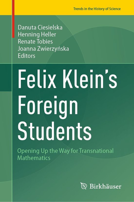 History (R0) - Felix Klein's Foreign Students - cover