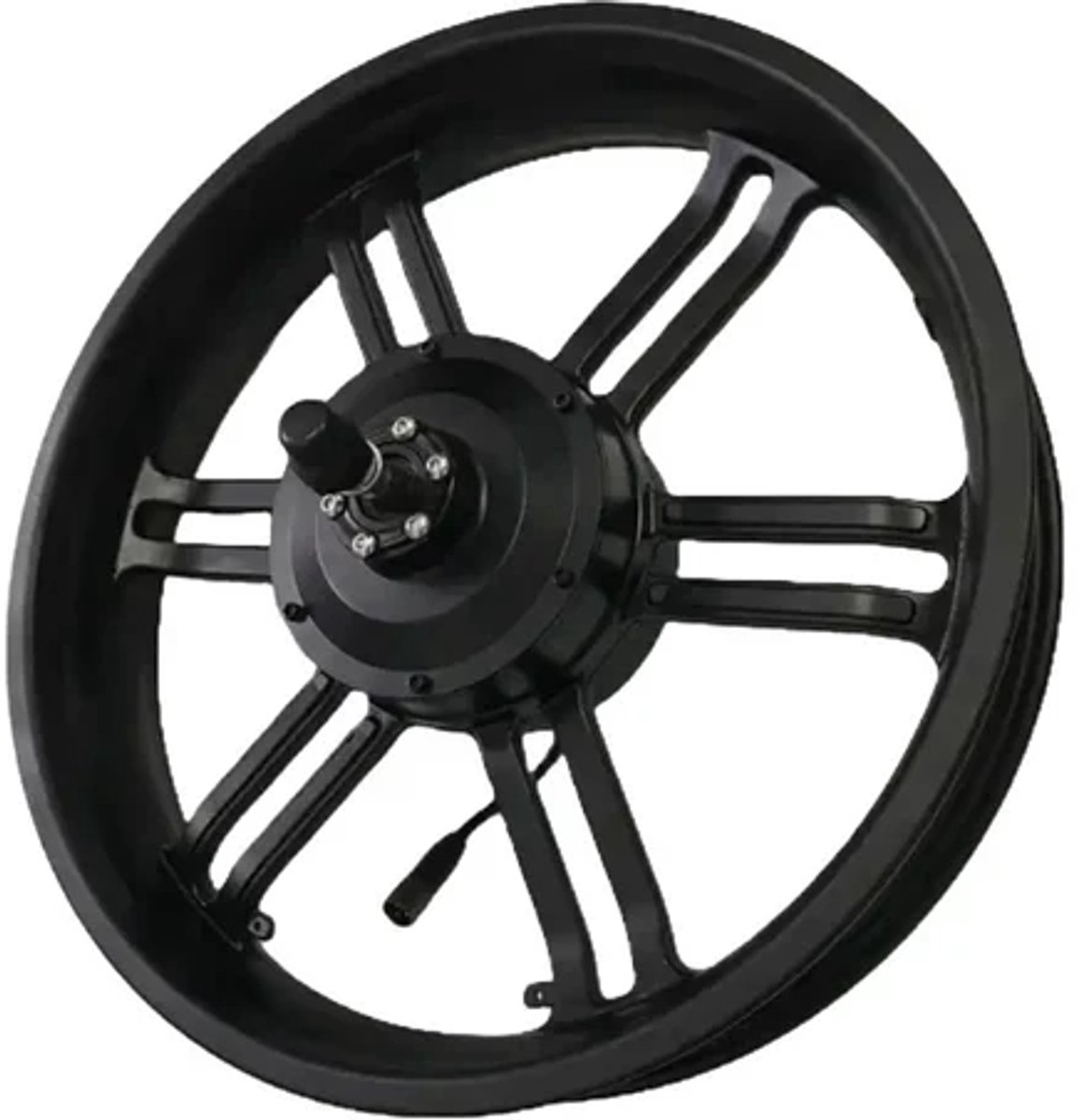 Originele Fatbike Motor met Velg – Kabel Links (Zwart) – Geschikt voor OUXI V8 / H9 / QMWheel V20 & V20 Pro – 20 Inch