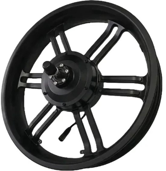 Moteur Fatbike 500W Original avec Jante – Câble Gauche (Noir) – Convient à OUXI V8 / H9 / QMWheel V20 & V20 Pro – 20 Pouces
