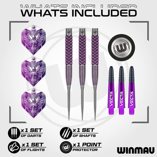 Winmau John Brown 90% - Dartpijlen van Merkloos — afbeelding 2