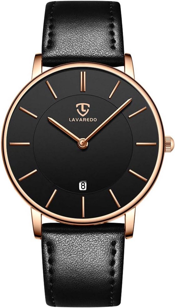 Stijlvol Herenhorloge met Datumweergave - Krasbestendig en Lederen Band