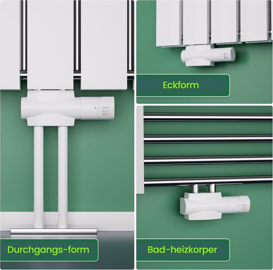 Luxe radiatorventiel 1/2 x 15 mm knel chroom haaks kopen