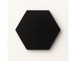 Akoestische Wandpanelen - Hexagon - Vilt - 30x26 cm - 9mm - Zwart - Wanddecoratie - Geluidsisolatie Woonkamer - Muurdecoratie Geluidspanelen