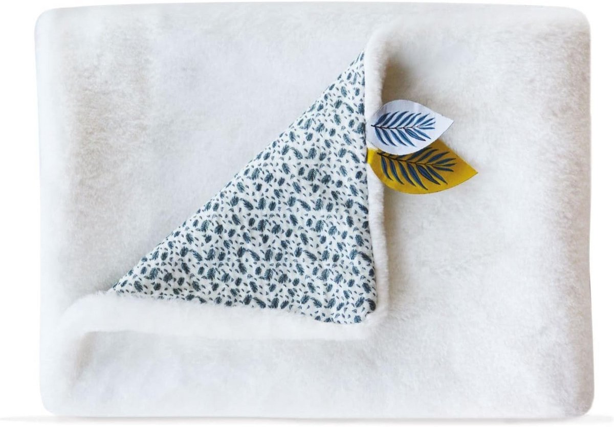 Set van 3 Knuffeldoeken/Pannenlappen 100x70 cm Wit voor Baby