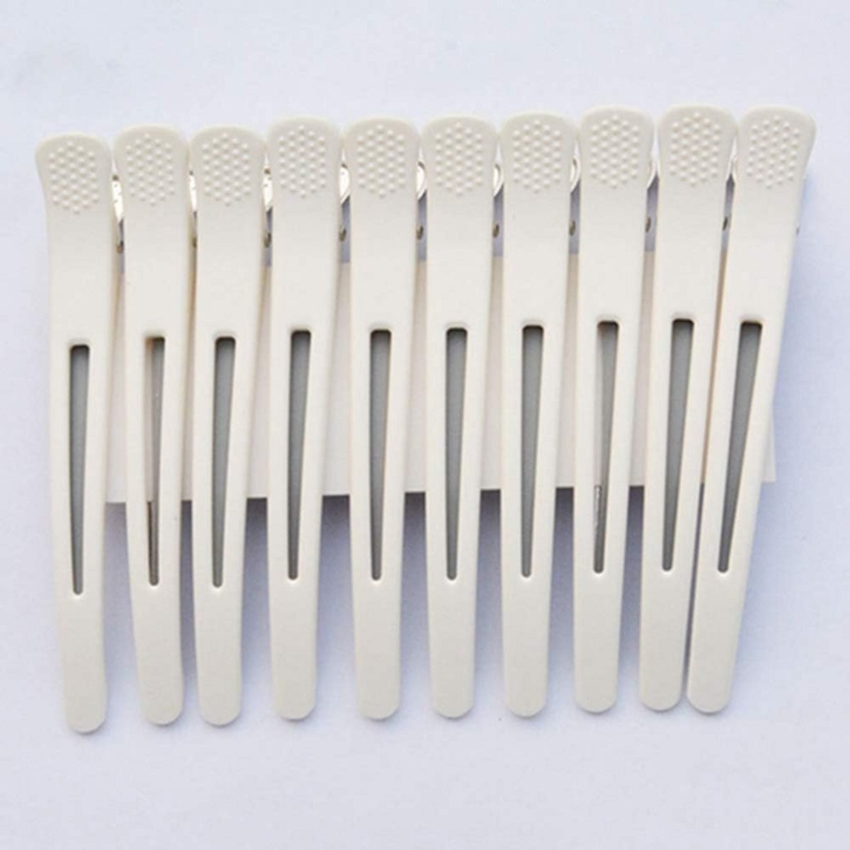 Professionele Haarklemmen voor Kappers - 12 Stuks Witte Clips voor Knippen en Styling