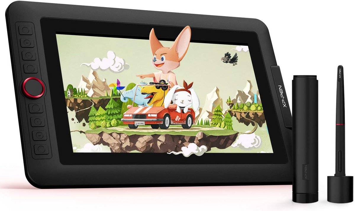 Grafisch Tekentablet met 11.6 Inch HD IPS Display, 8192 Drukgevoeligheid en Sneltoetsen