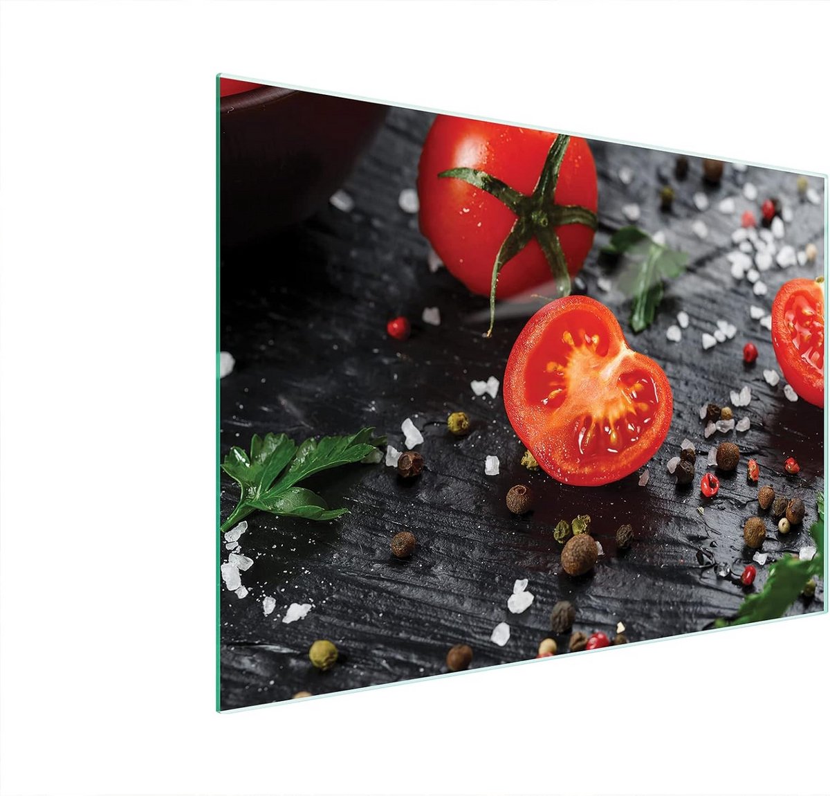 Decoratieve Glazen Snijplank en Afdekplaat voor Kookplaat 40x30 cm