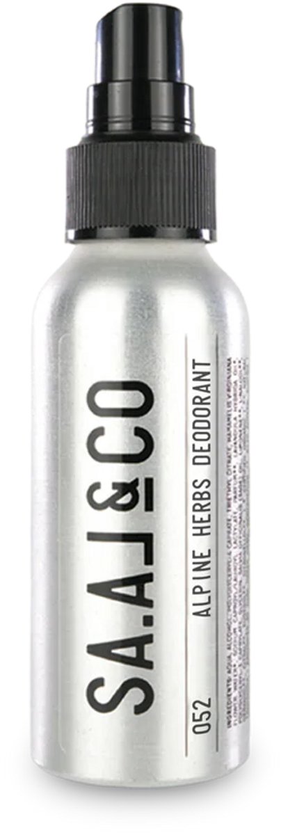 SA.AL&CO Deodorant Man/Vrouw Alpine Herbs – Unisex Vegan Deodorant Spray met Bergen Geur – met Alpenkruiden & Plantenextracten – 100ml