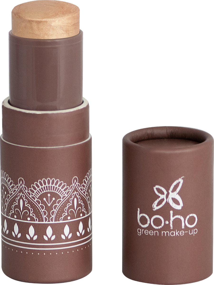 Boho Green Make Up Romance Flower Highlighter Stick, 01 Golden Glow (5,50 g)