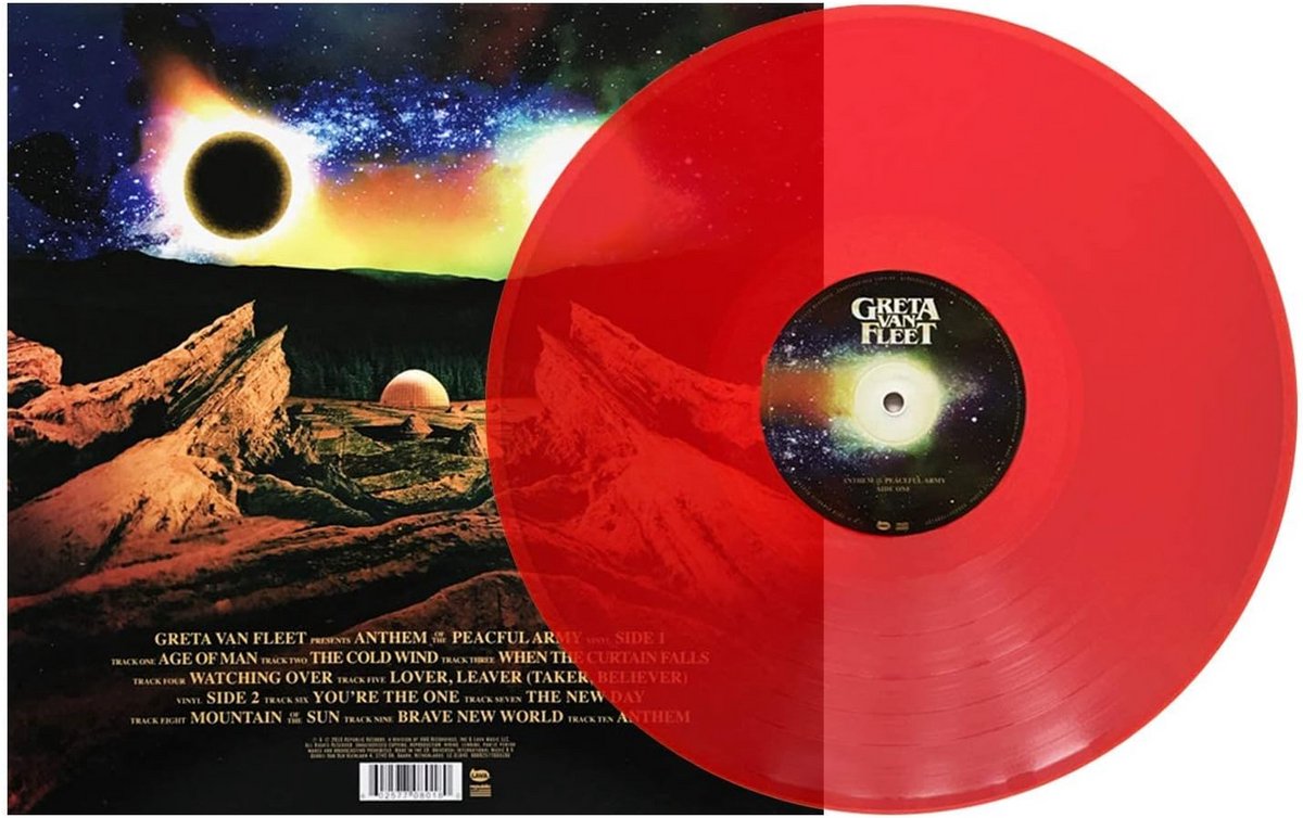 Rock Album - Vredelievend Leger - Exclusieve Transparant Rode Vinyl LP