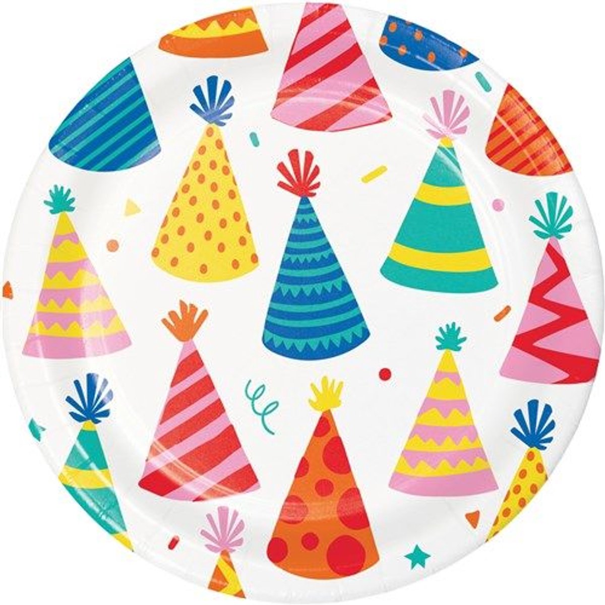 Borden hats off birthday (Ø18cm, 8st)