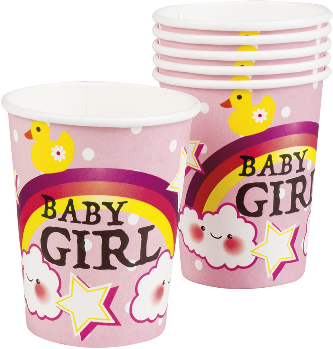 Boland Bekers Baby Girl Meisjes 250 Ml Papier Roze 6 Stuks