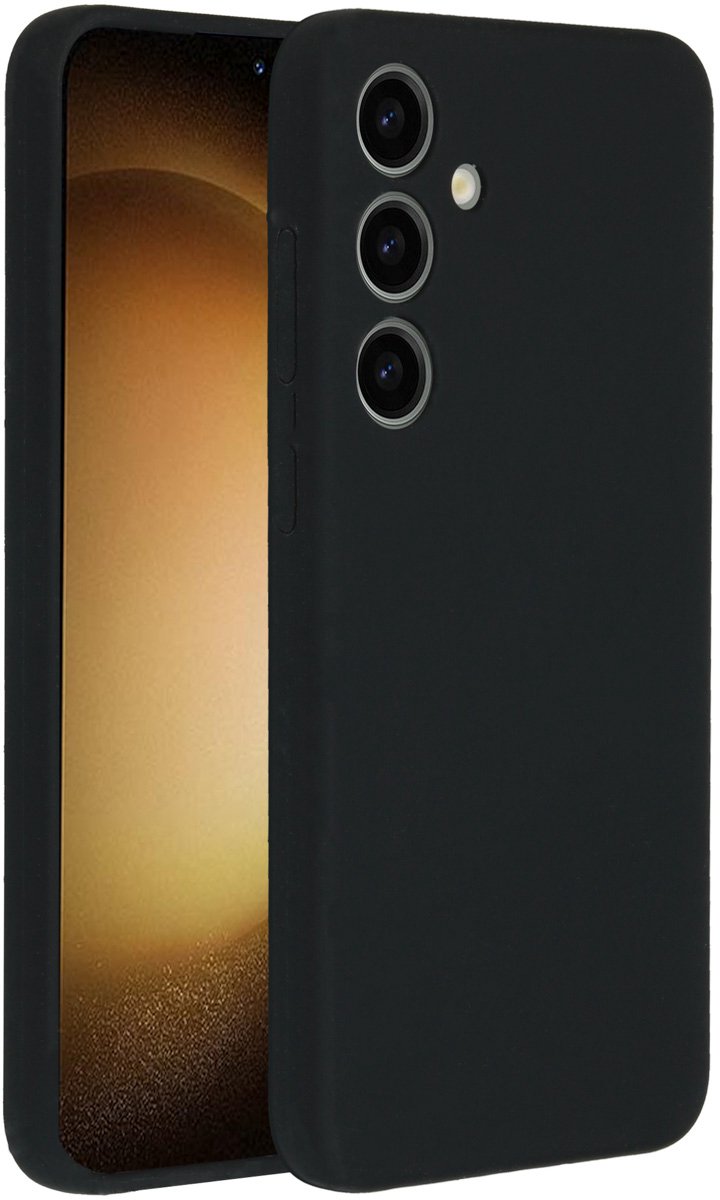 Accezz Liquid Silicone Backcover Samsung Galaxy S24 Plus Zwart