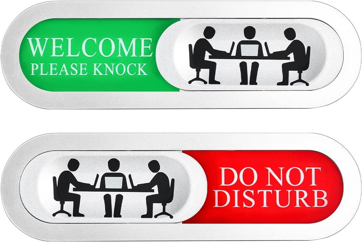 Niet storen sticker met tekst Privacy