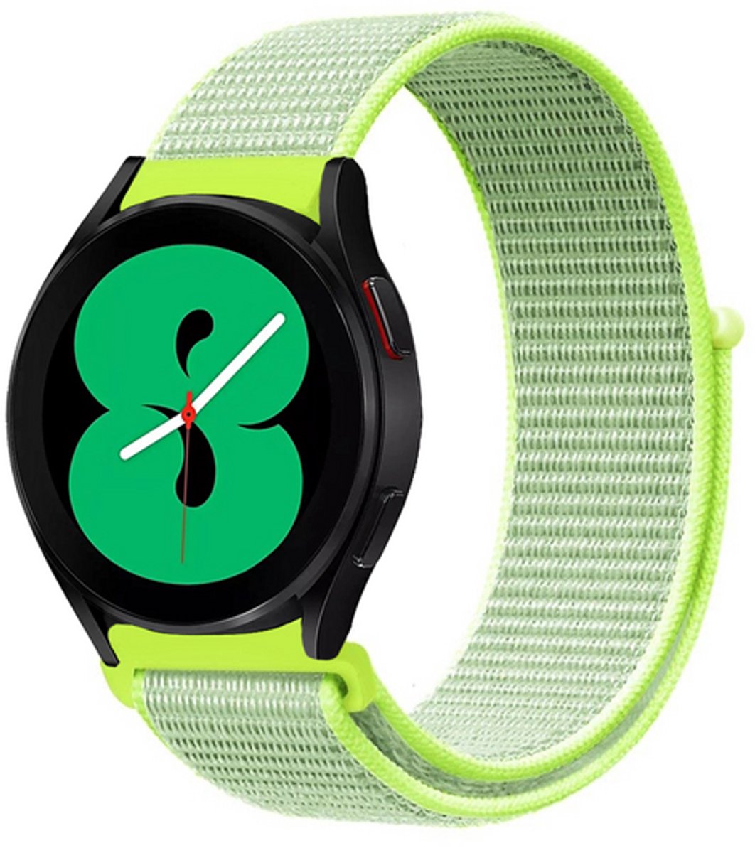 By Qubix - Sport Loop nylon bandje - Geel - geschikt voor Huawei Watch 5 - 46mm