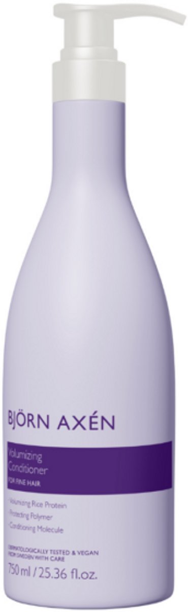 Björn Axén Volumizing Conditioner 750ml – Salonformaat – Voor Fijn & Futloos Haar – Geeft Volume & Body – Verzwaart Niet – Verzorgend & Versterkend – Met Vitamine B5 – Vegan – Professionele Haarverzorging Voor Dagelijks Gebruik – Glans & Volheid