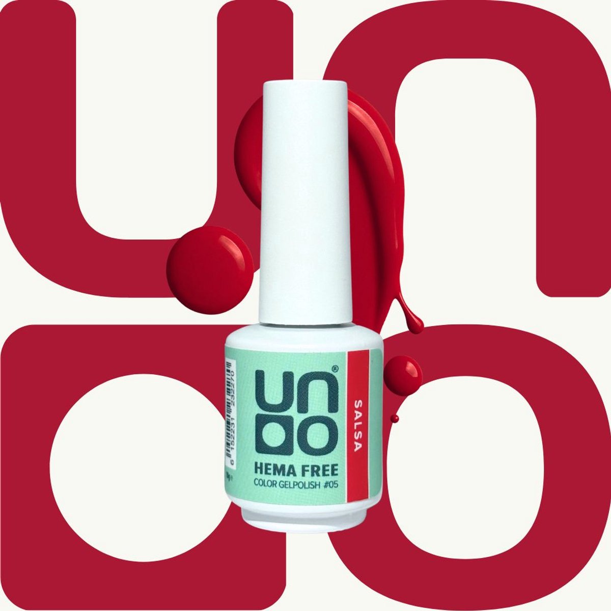 UNO Color Gel Gellak - HEMA‑vrij – Salsa (klassiek rood) - Langhoudend - 10ml