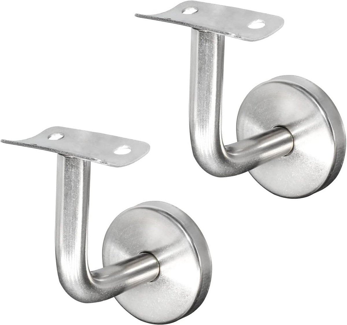 Leuningdragerhouder voor trapleuning - wandbeugel 60x60 mm - 2 stuks