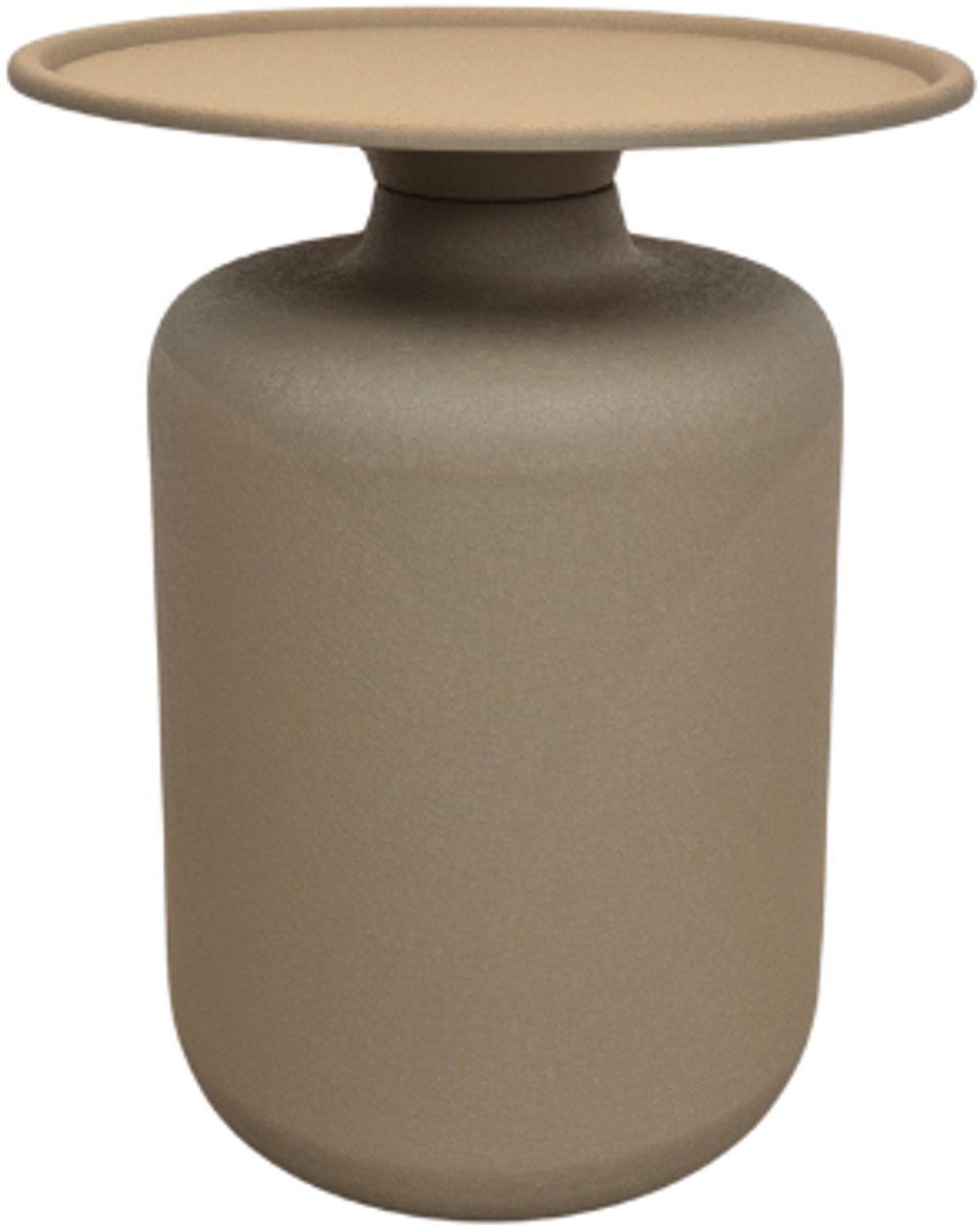 Deco4yourhome® - Salontafel - Bijzettafel - Rond - Taupe - Beige - Sand - Zand - 42x42x52cm