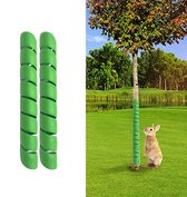 Lot De 20 Protecteurs D'Arbres KOTARBAU – ⌀ 10,5 X 20 Cm – Plastique Marron – Résistant UV, Pluie, Vent – Pour Troncs Et Jeunes Arbres