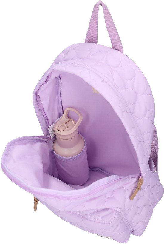 Kidzroom Wonderful Worlds - Kinder rugzak - 11,5 liter - 37 x 26 x 12 cm - Hartjes - Paars