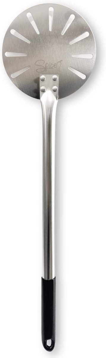 Geperforeerde RVS Pizzaschep voor Thuisgebruik, 18 cm