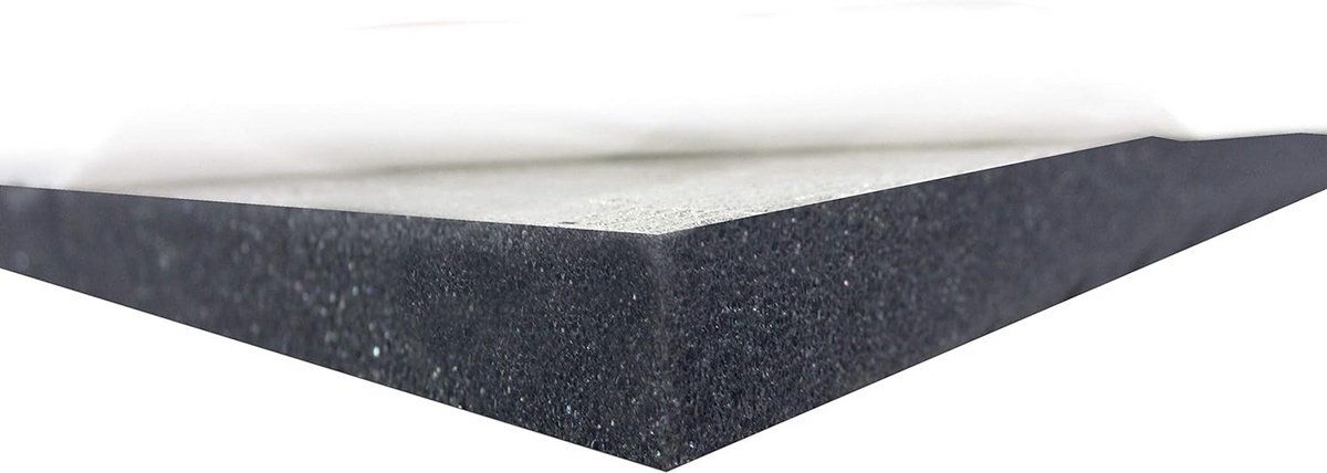 Akoestisch puur glad schuim 100 x 50 x 5 cm - zelfklevend voor geluidsisolatie