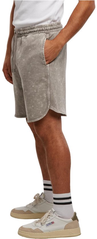Urban Classics Washed Piped Shorts Heren Shorts - grijs - XXL