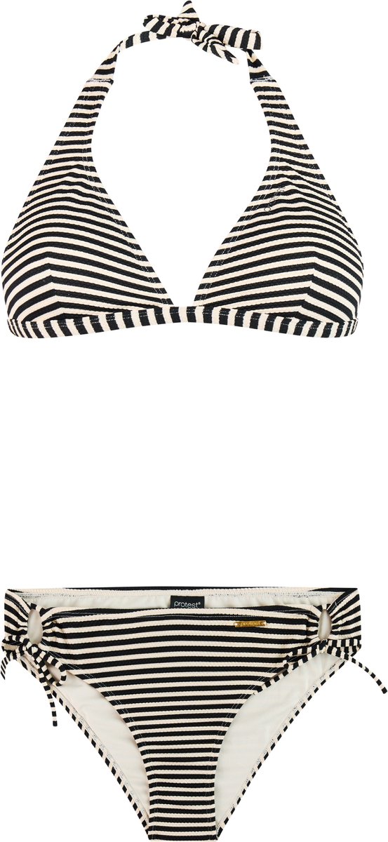 Protest PRTLimo - Halter bikini set Dames - Koordsluiting - Uitneembare vulling - Medium dekking - Crème