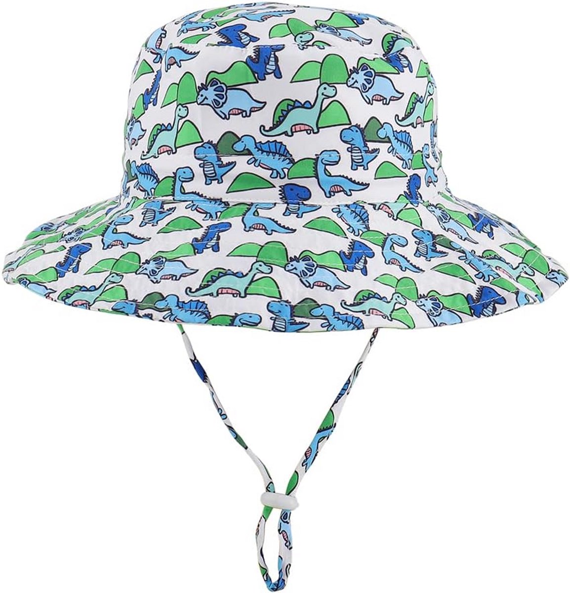 Unisex Baby Zonnehoed UPF 50+ met Brede Rand en Kinband - Sneldrogend Zomer Hoedje