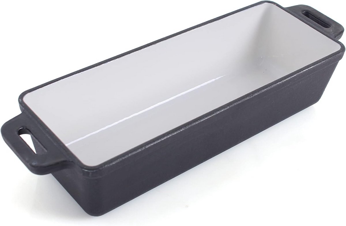 Gietijzeren broodbakvorm 1,5 liter met emailcoating - ovenvast voor oven barbecue en fornuis