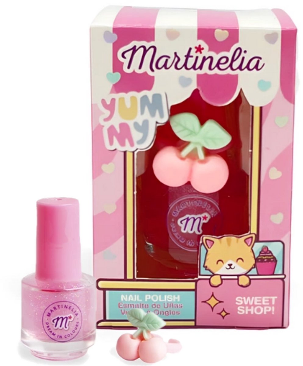 Martinelia Nagellak voor Kinderen + Ring Set - Nagellak - 5ml, Yummy, Kindvriendelijk